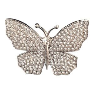 Butterfly Brooch with Rhinestone